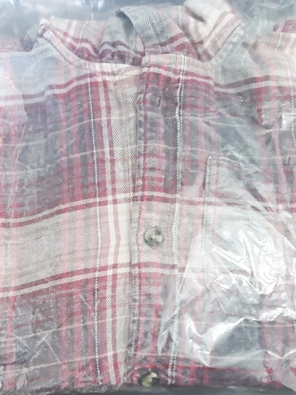 Old Navy Boys Long Sleeve Plaid Button Up Shirt with Hood Sm (6/7) NWT